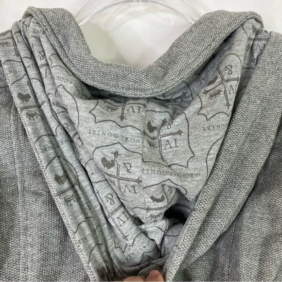 For King & Country | Gray Double-Breasted Peacoat Cotton Polyester Patch XS - Picture 8 of 8